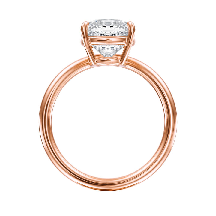 Contour Cushion Diamond Engagement Ring - R1067 in Ring by 18 KARATS INC.