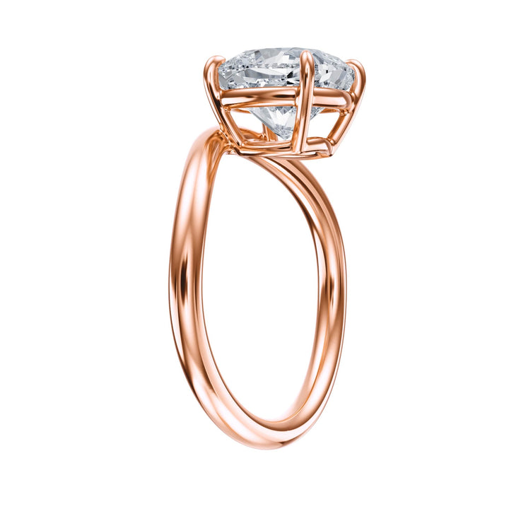 Contour Cushion Diamond Engagement Ring - R1067 in Ring by 18 KARATS INC.