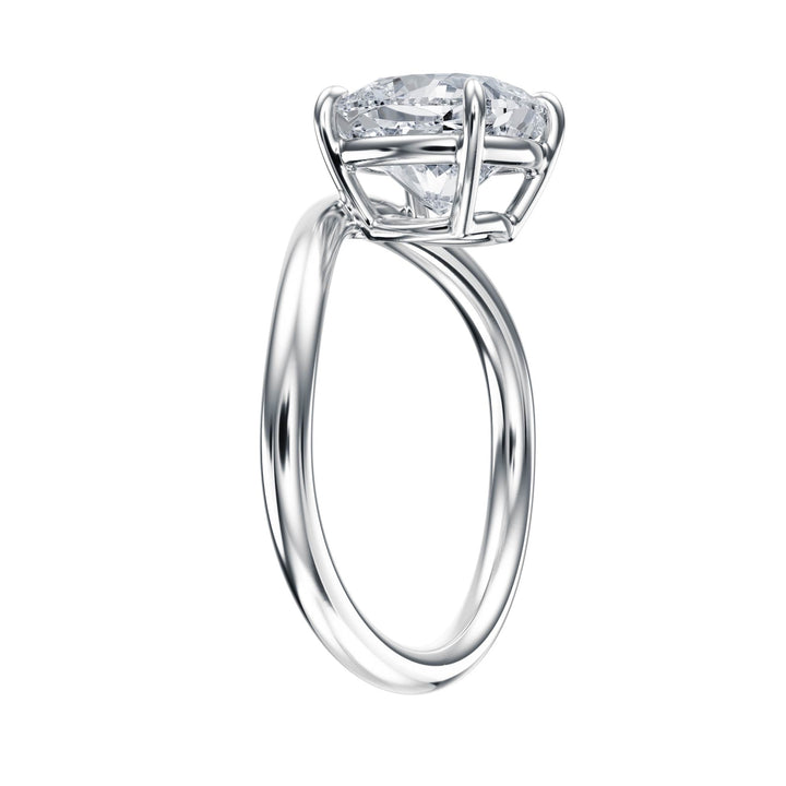 Contour Cushion Diamond Engagement Ring - R1067 in Ring by 18 KARATS INC.
