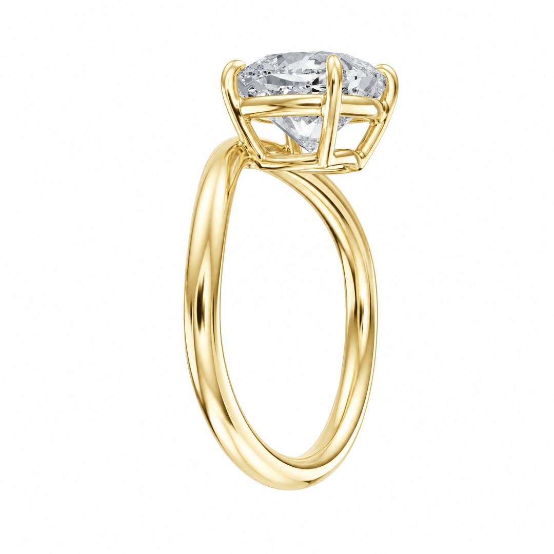 Contour Cushion Lab Diamond Ring in Ready Rings by 18 KARATS INC.