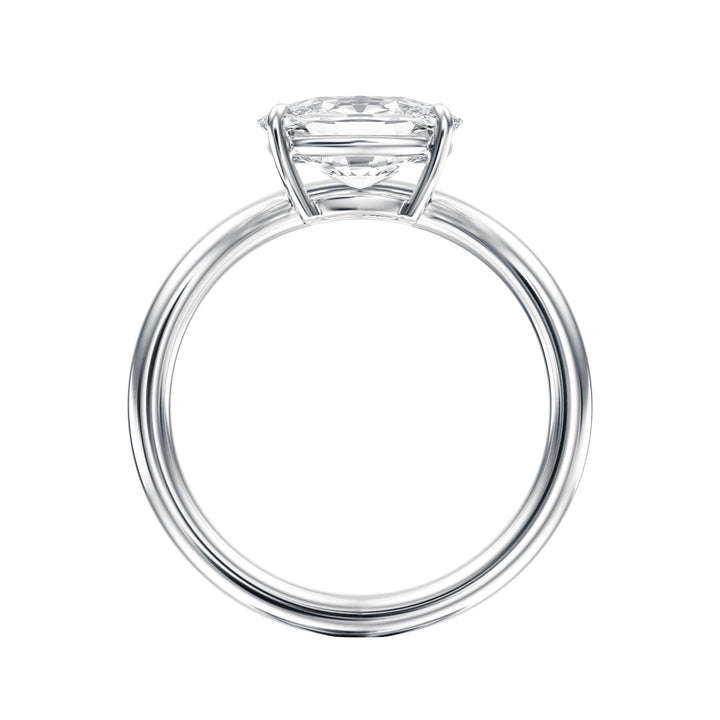 Contour Elongated Cushion Diamond Engagement Ring - R1066 in Ring by 18 KARATS INC.