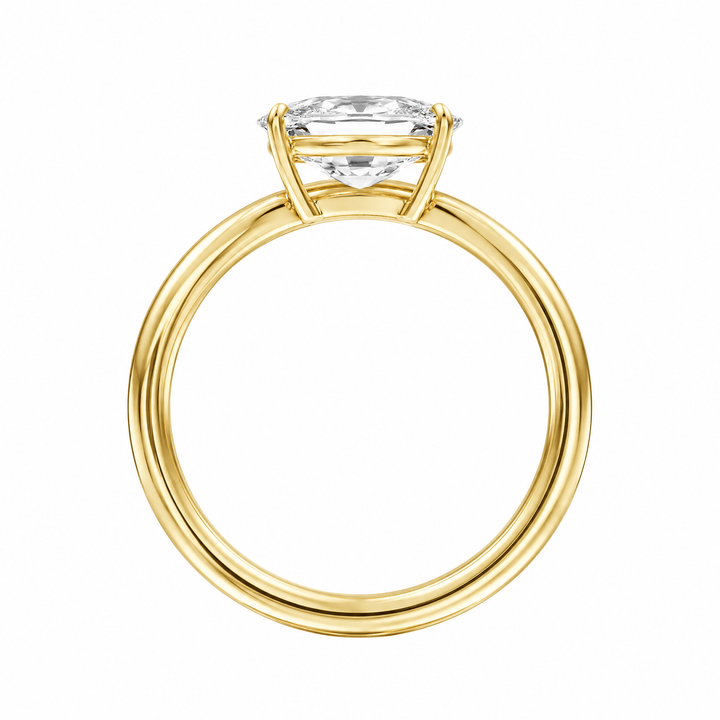 Contour Elongated Cushion Lab Diamond Ring in Ready Rings by 18 KARATS INC.
