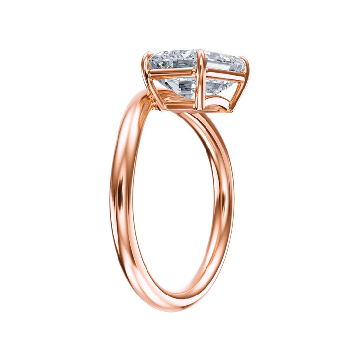 Contour Emerald Diamond Engagement Ring - R1065 in Ring by 18 KARATS INC.