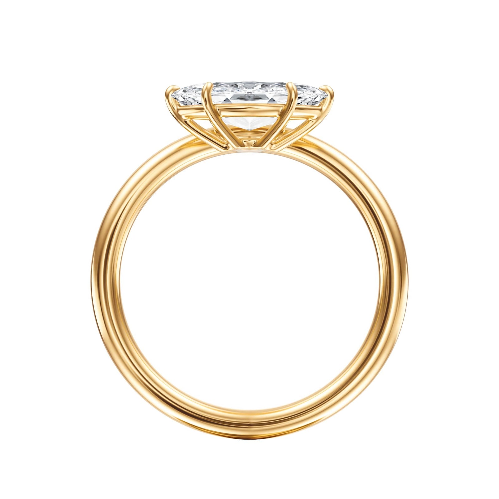 Contour Marquise Diamond Engagement Ring - R1064 in Ring by 18 KARATS INC.