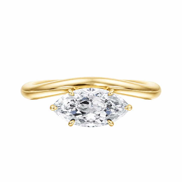 Contour Marquise Lab Diamond Ring in Ready Rings by 18 KARATS INC.