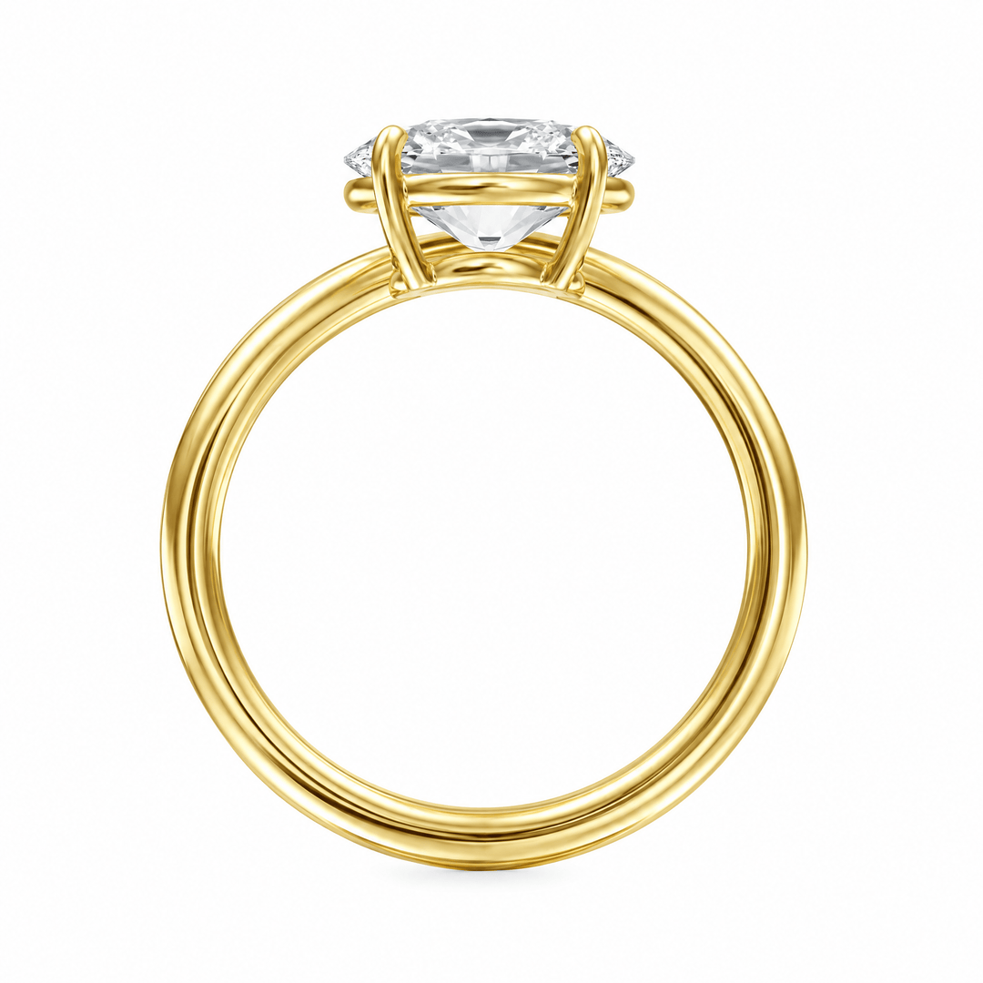 Contour Oval Lab Diamond Ring in Ready Rings by 18 KARATS INC.