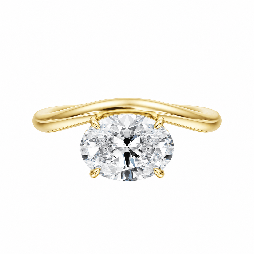 Contour Oval Lab Diamond Ring in Ready Rings by 18 KARATS INC.