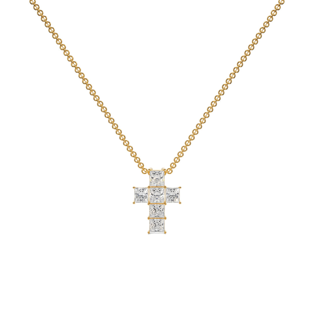 Cross Pendant - P1107 in Necklace by 18 KARATS