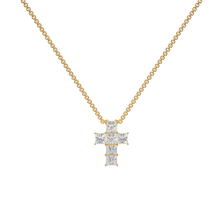 Cross Pendant - P1107 in Necklace by 18 KARATS