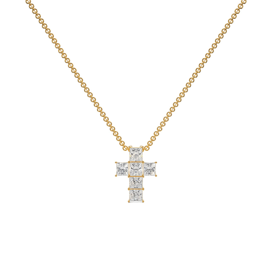 Cross Pendant - P1107 in Necklace by 18 KARATS