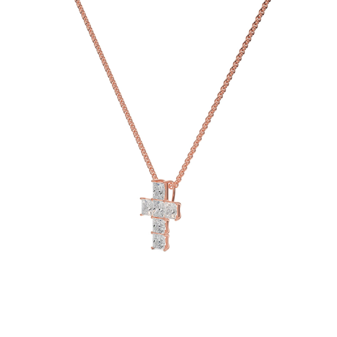 Cross Pendant - P1107 in Necklace by 18 KARATS