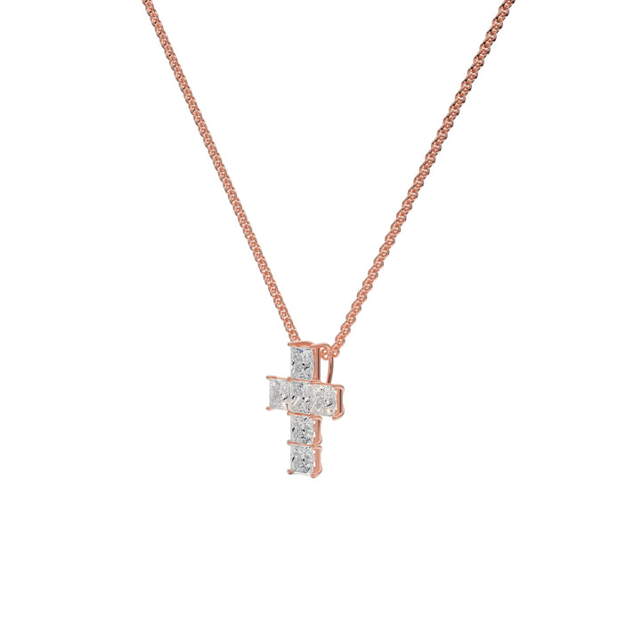 Cross Pendant - P1107 in Necklace by 18 KARATS