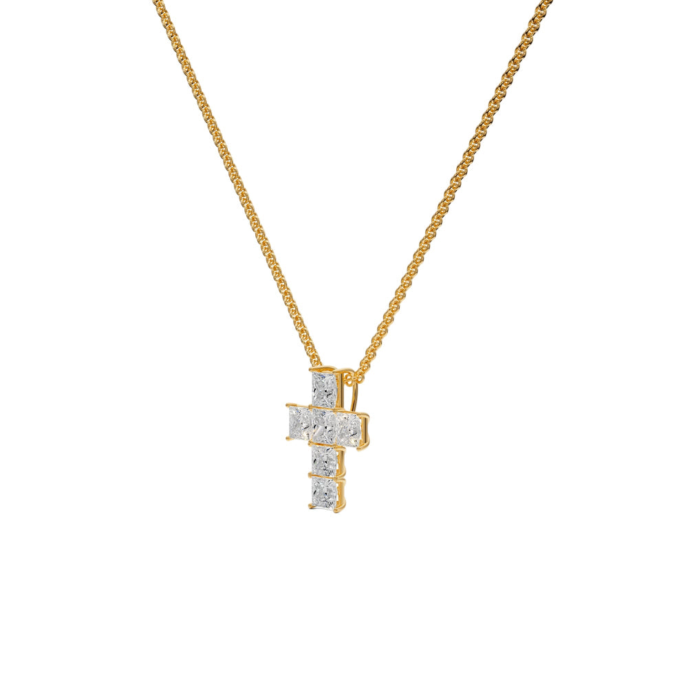Cross Pendant - P1107 in Necklace by 18 KARATS