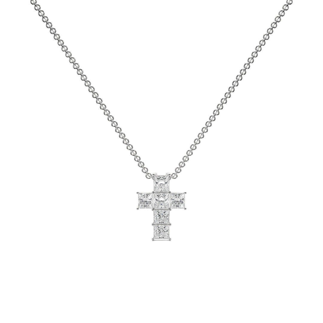 Cross Pendant - P1107 in Necklace by 18 KARATS