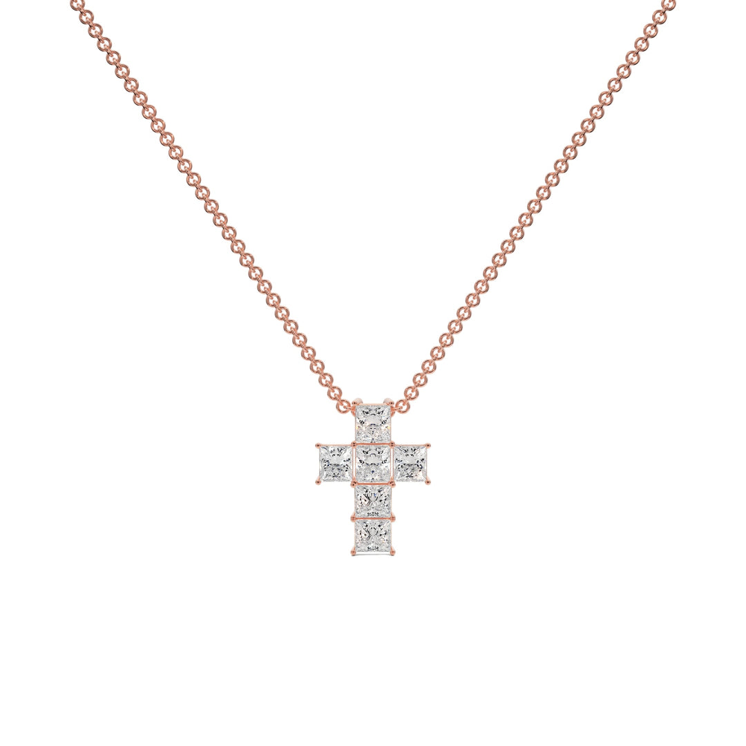 Cross Pendant - P1107 in Necklace by 18 KARATS