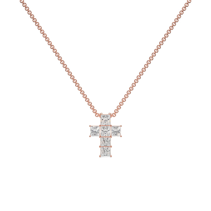 Cross Pendant - P1107 in Necklace by 18 KARATS