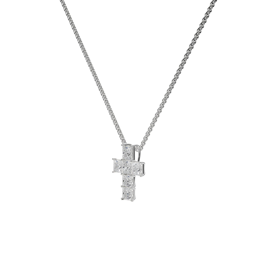 Cross Pendant - P1107 in Necklace by 18 KARATS