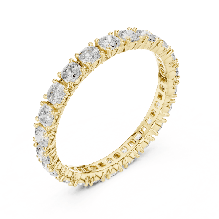 Cushion Square 1.24 ctw Diamond Eternity Band - B1180 in Wedding Bands by 18 KARATS INC.