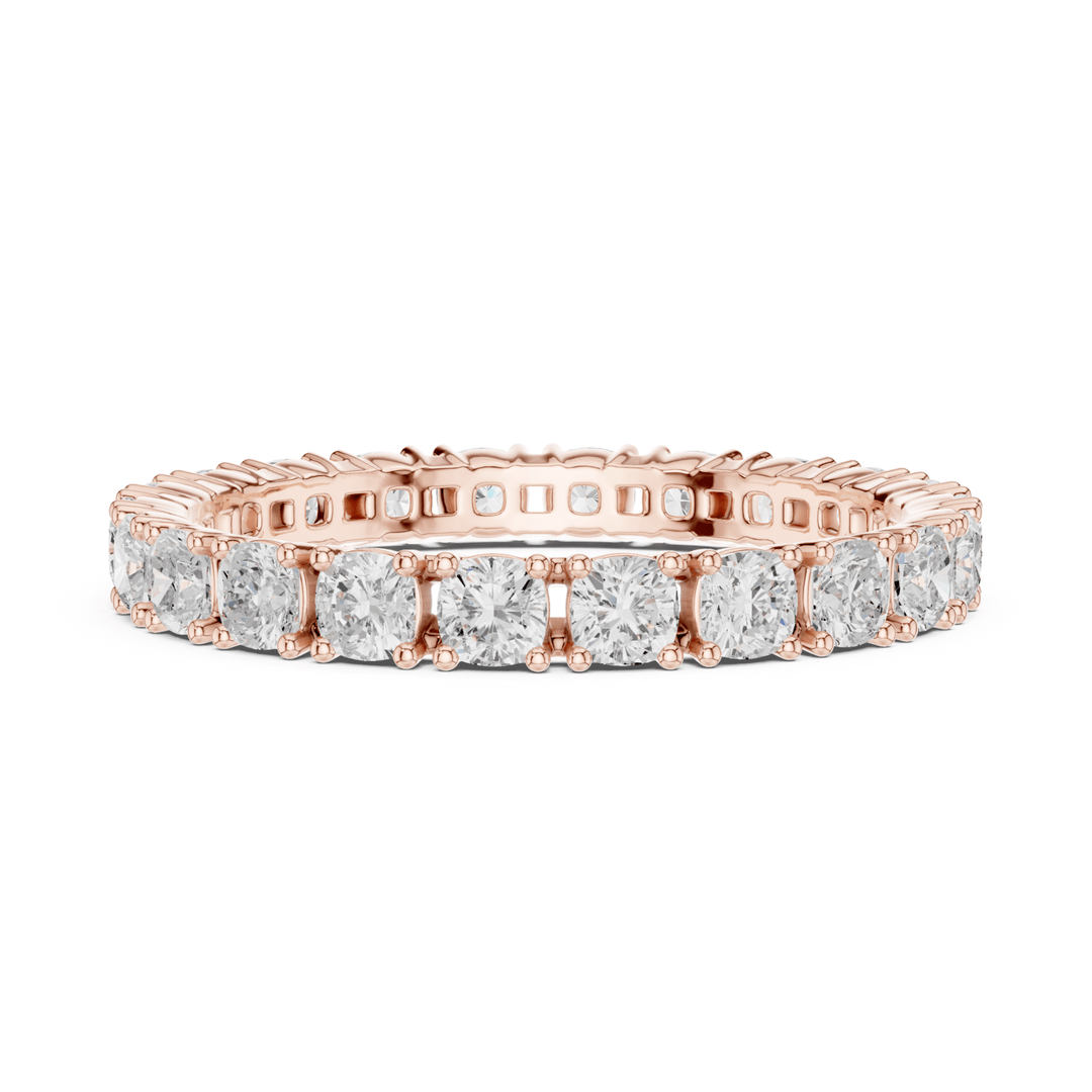 Cushion Square 1.24 ctw Diamond Eternity Band - B1180 in Wedding Bands by 18 KARATS INC.