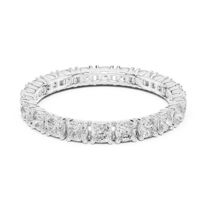 Cushion Square 1.24 ctw Diamond Eternity Band - B1180 in Wedding Bands by 18 KARATS INC.