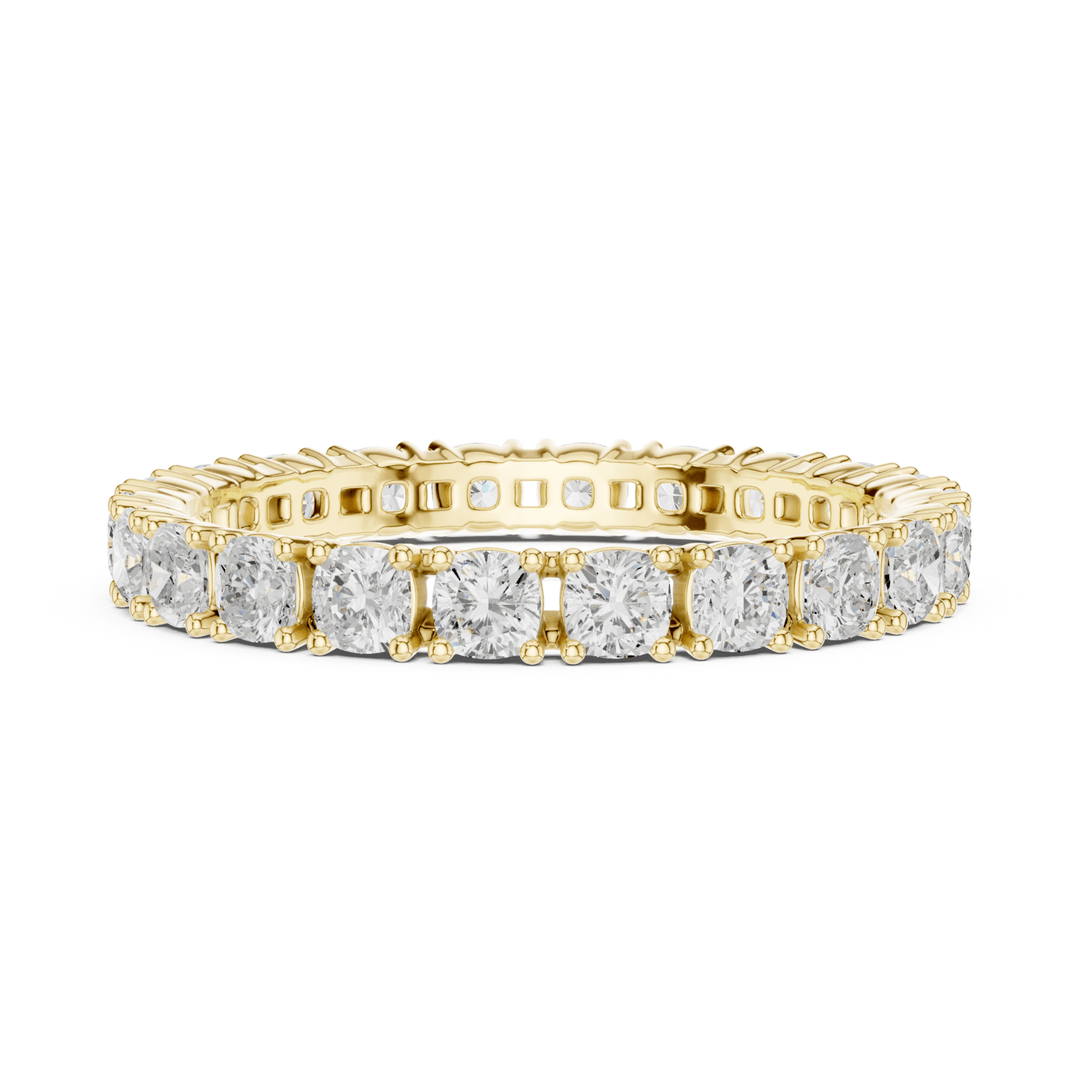 Cushion Square 1.24 ctw Diamond Eternity Band - B1180 in Wedding Bands by 18 KARATS INC.