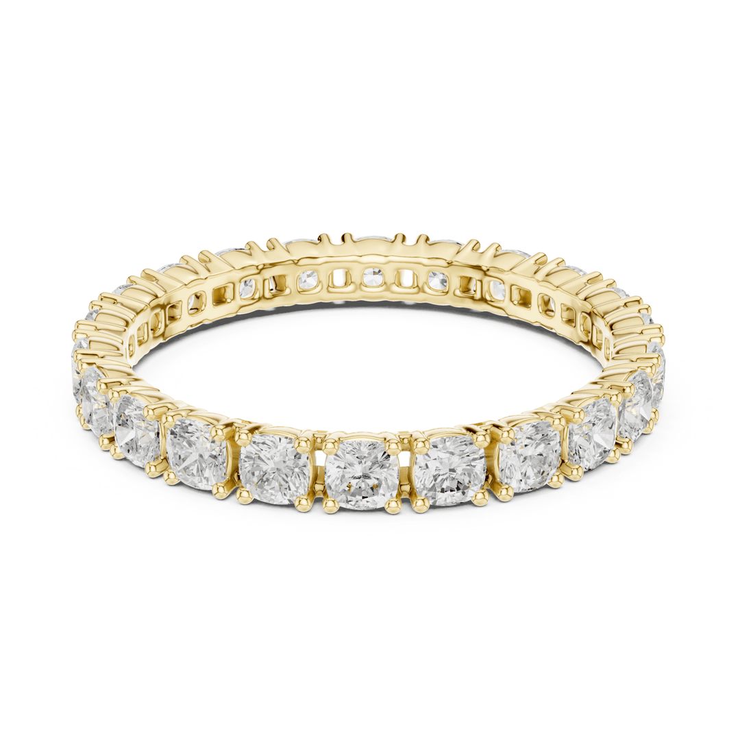 Cushion Square 1.24 ctw Diamond Eternity Band - B1180 in Wedding Bands by 18 KARATS INC.