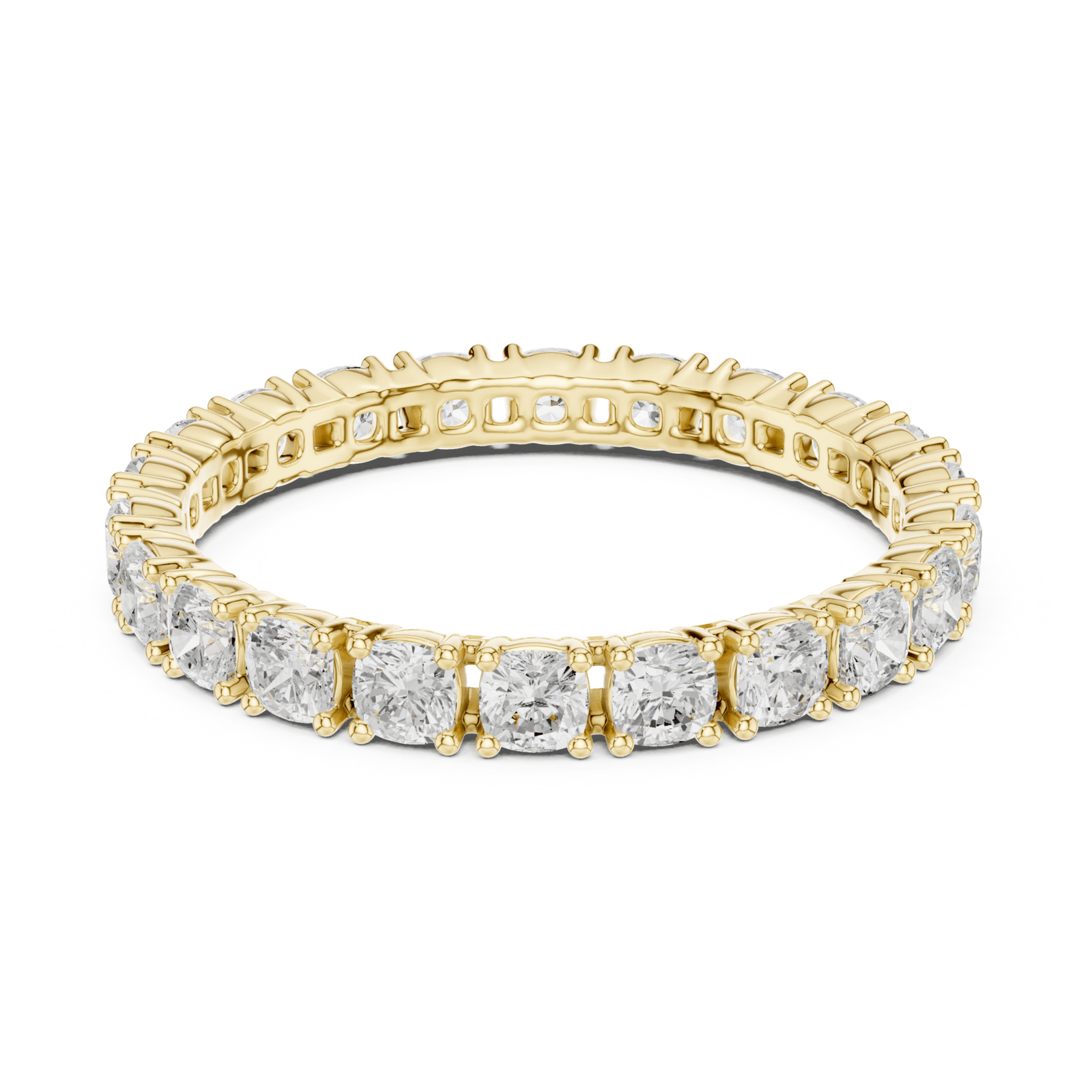 Cushion Square 1.24 ctw Diamond Eternity Band - B1180 in Wedding Bands by 18 KARATS INC.