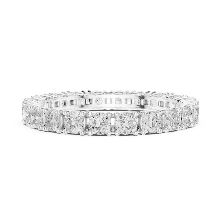 Cushion Square 1.24 ctw Diamond Eternity Band - B1180 in Wedding Bands by 18 KARATS INC.