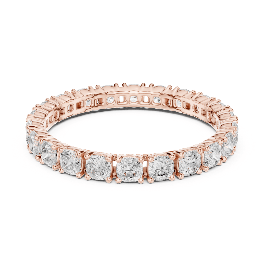 Cushion Square 1.24 ctw Diamond Eternity Band - B1180 in Wedding Bands by 18 KARATS INC.