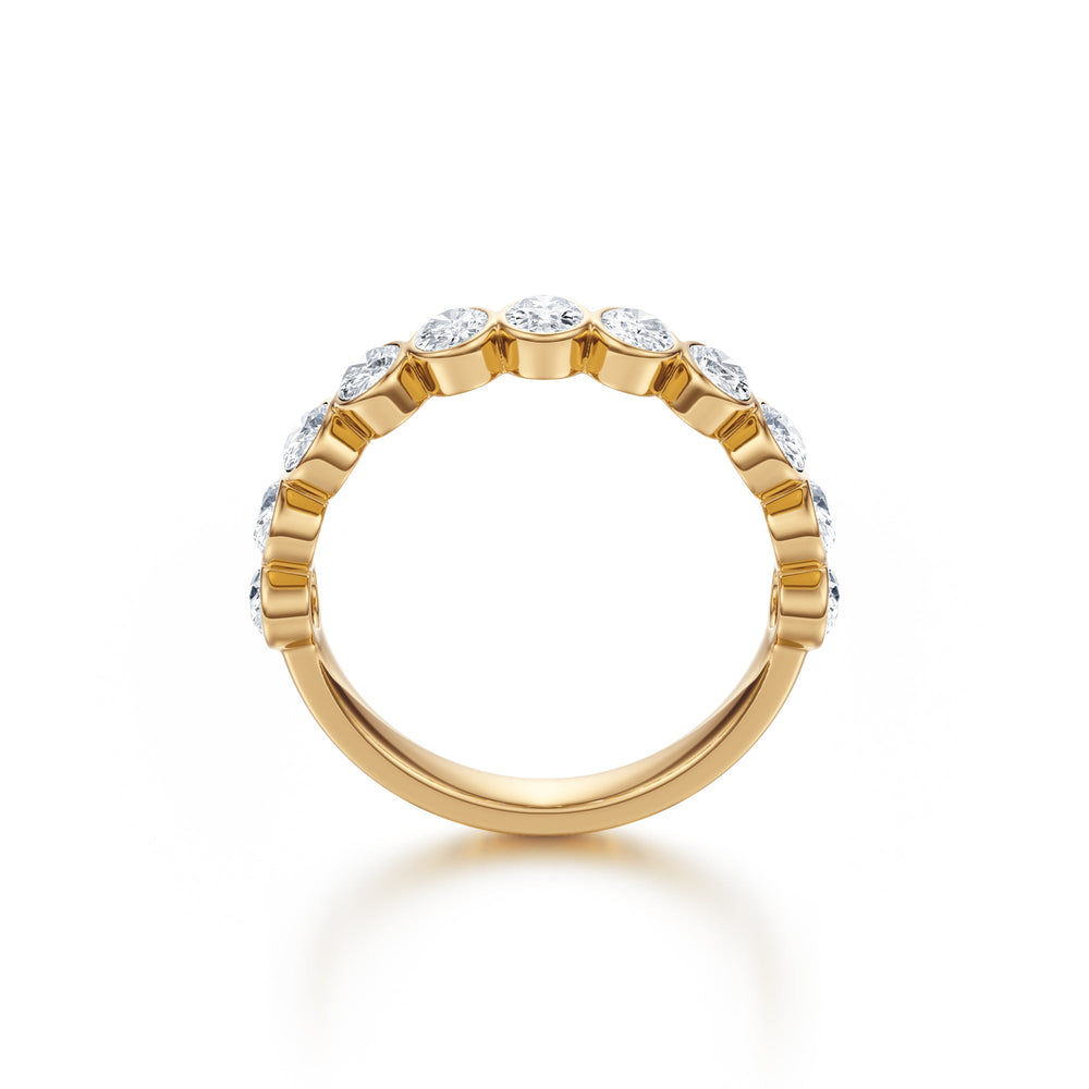 Diamond Bezel Eternity Band - B1019 in Wedding Bands by 18 KARATS