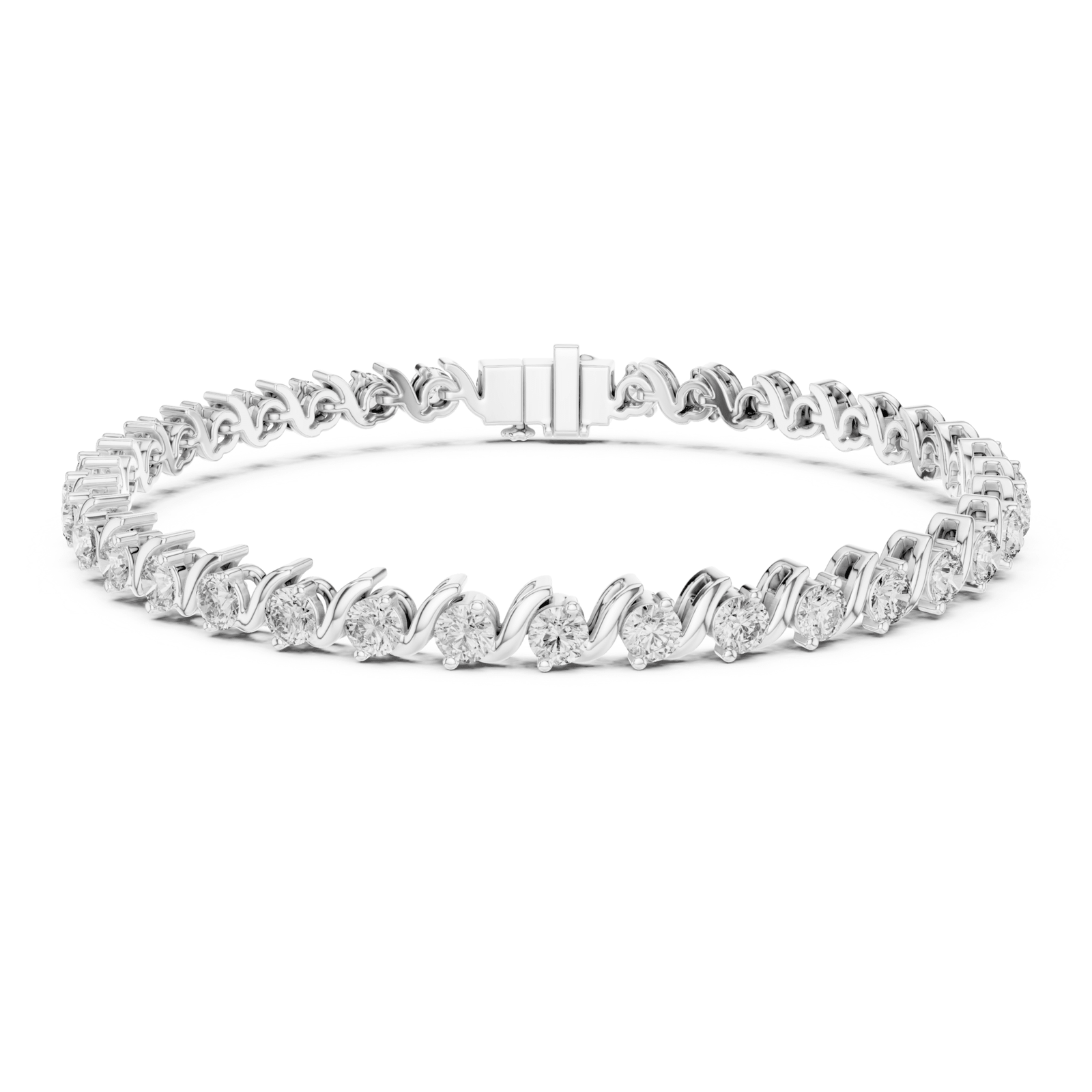 Diamond Twist 3.6 ctw Tennis Bracelet - BC114 in Bracelet by 18 KARATS INC.