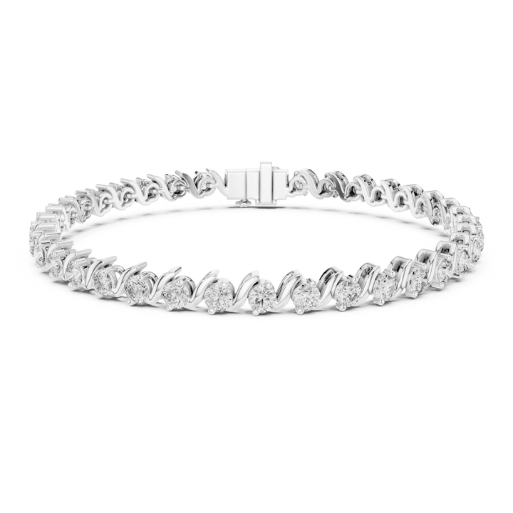Diamond Twist 3.6 ctw Tennis Bracelet - BC114 in Bracelet by 18 KARATS INC.
