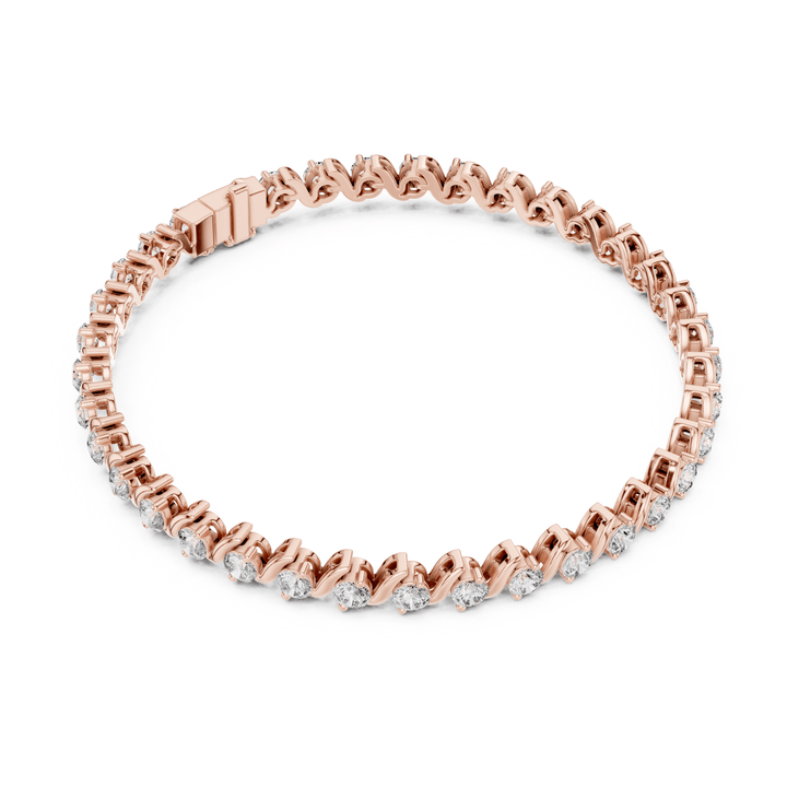 Diamond Twist 3.6 ctw Tennis Bracelet - BC114 in Bracelet by 18 KARATS INC.