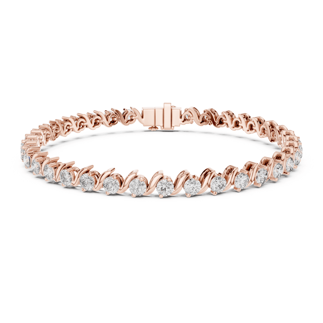 Diamond Twist 3.6 ctw Tennis Bracelet - BC114 in Bracelet by 18 KARATS INC.