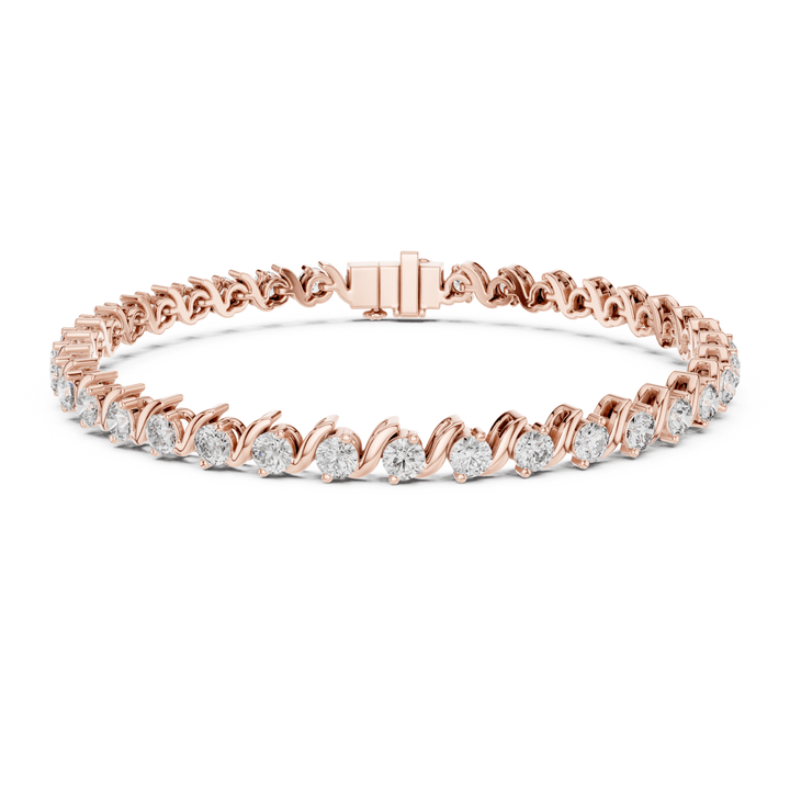 Diamond Twist 3.6 ctw Tennis Bracelet - BC114 in Bracelet by 18 KARATS INC.