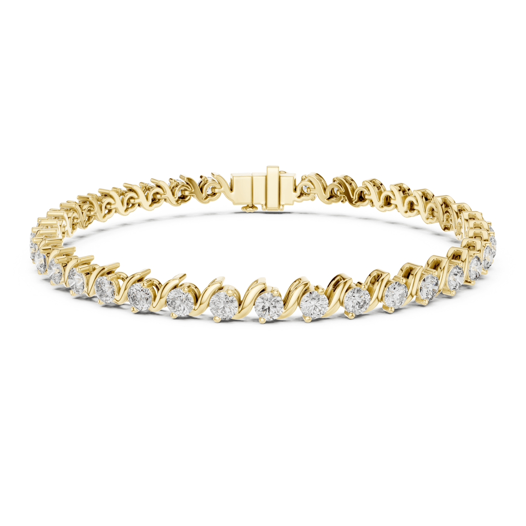 Diamond Twist 3.6 ctw Tennis Bracelet - BC114 in Bracelet by 18 KARATS INC.