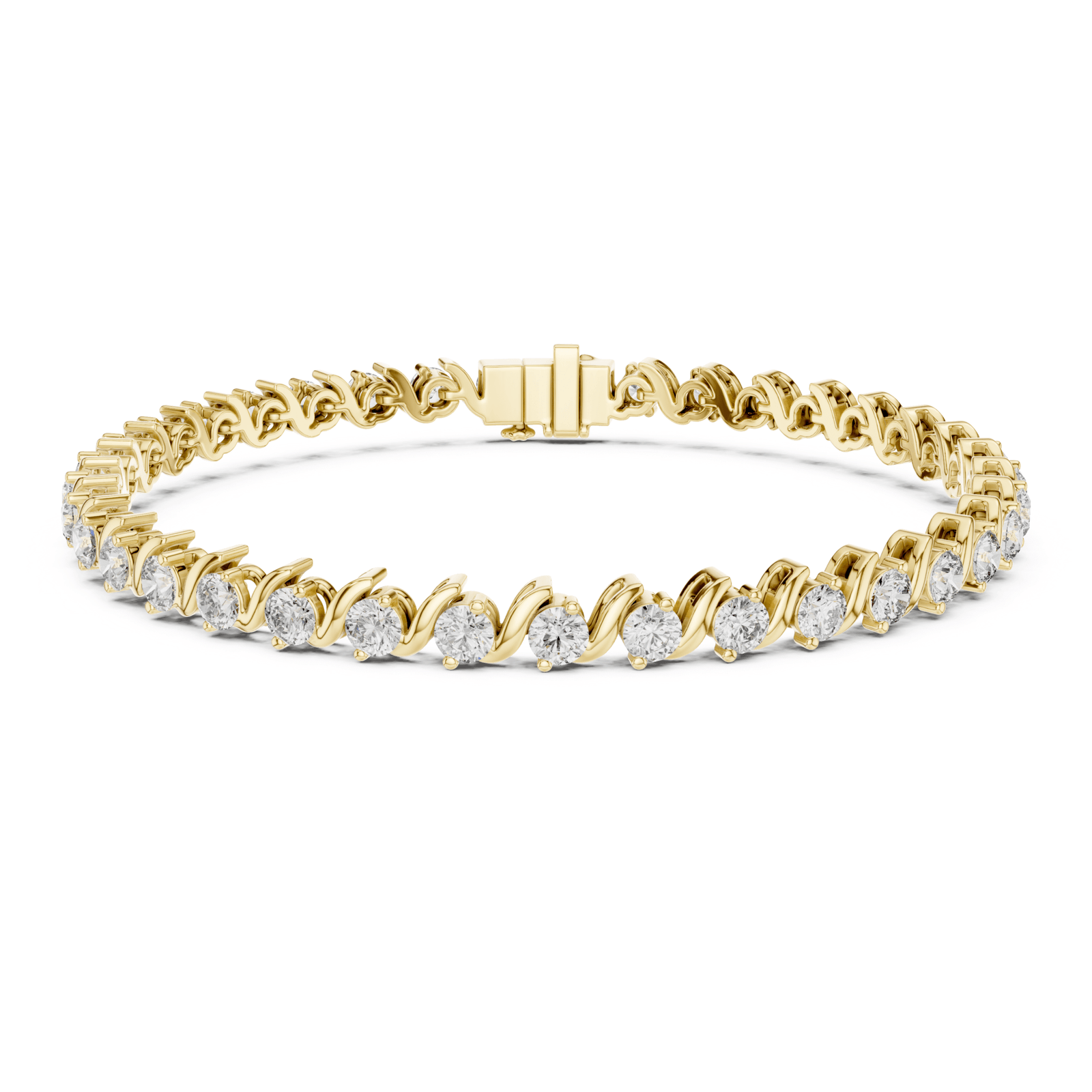 Diamond Twist 3.6 ctw Tennis Bracelet - BC114 in Bracelet by 18 KARATS INC.