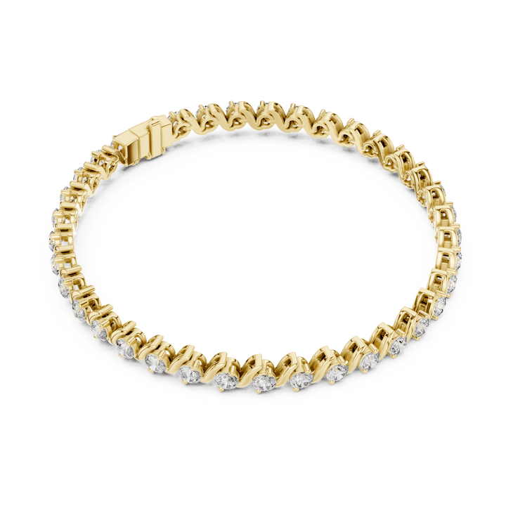 Diamond Twist 3.6 ctw Tennis Bracelet - BC114 in Bracelet by 18 KARATS INC.