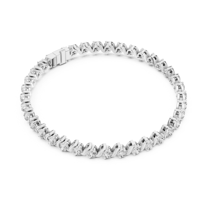 Diamond Twist 3.6 ctw Tennis Bracelet - BC114 in Bracelet by 18 KARATS INC.