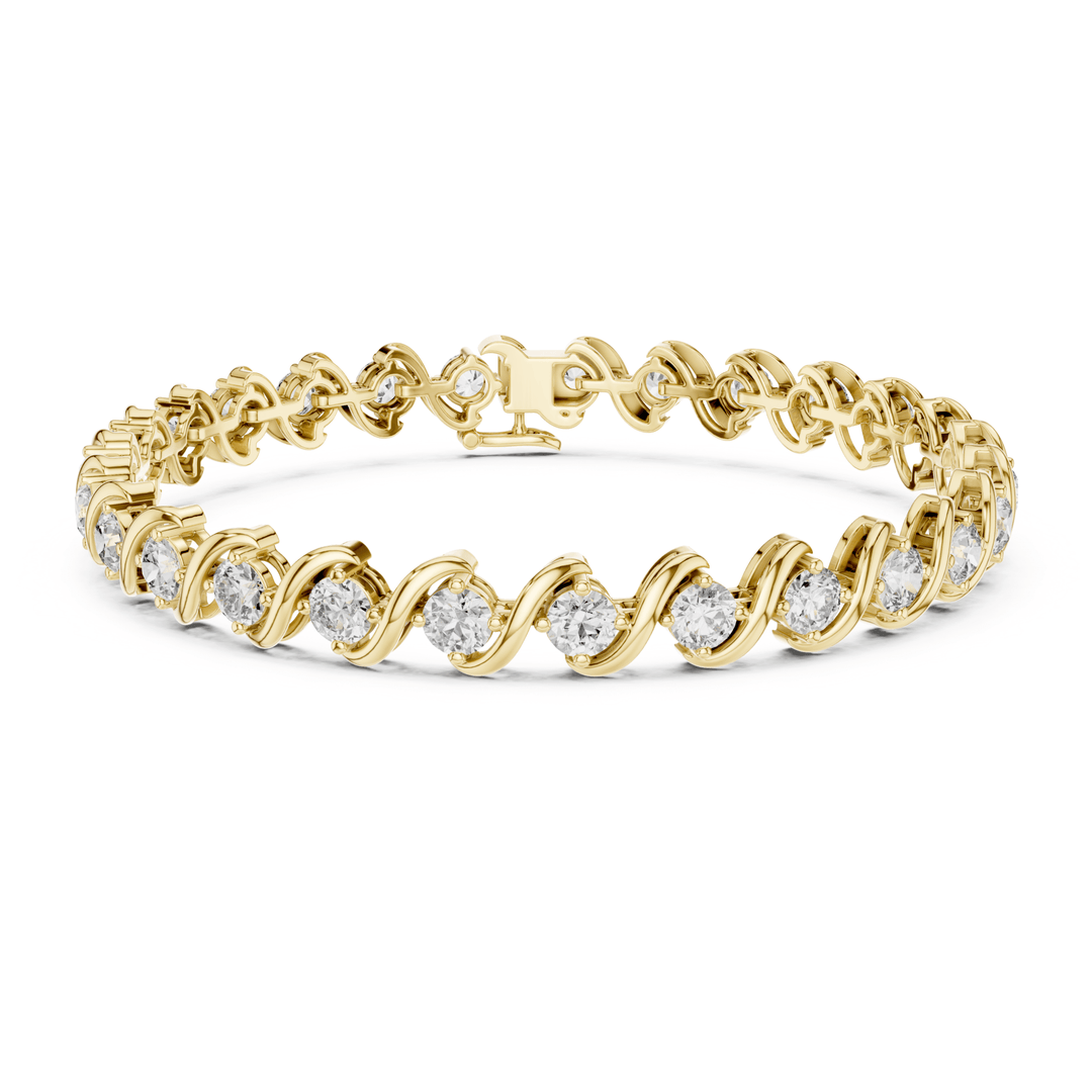 Diamond Twist 6.4 ctw Tennis Bracelet - BC112 in Bracelet by 18 KARATS INC.