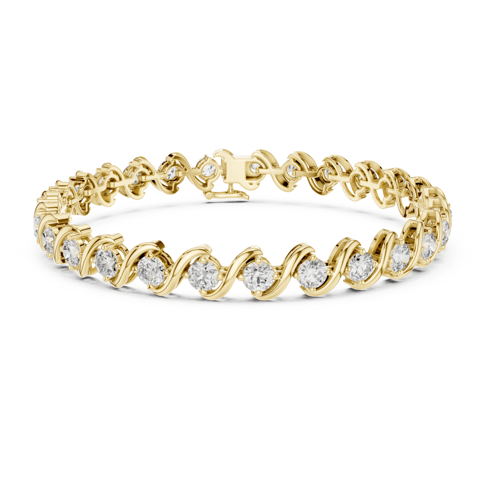 Diamond Twist 6.4 ctw Tennis Bracelet - BC112 in Bracelet by 18 KARATS INC.