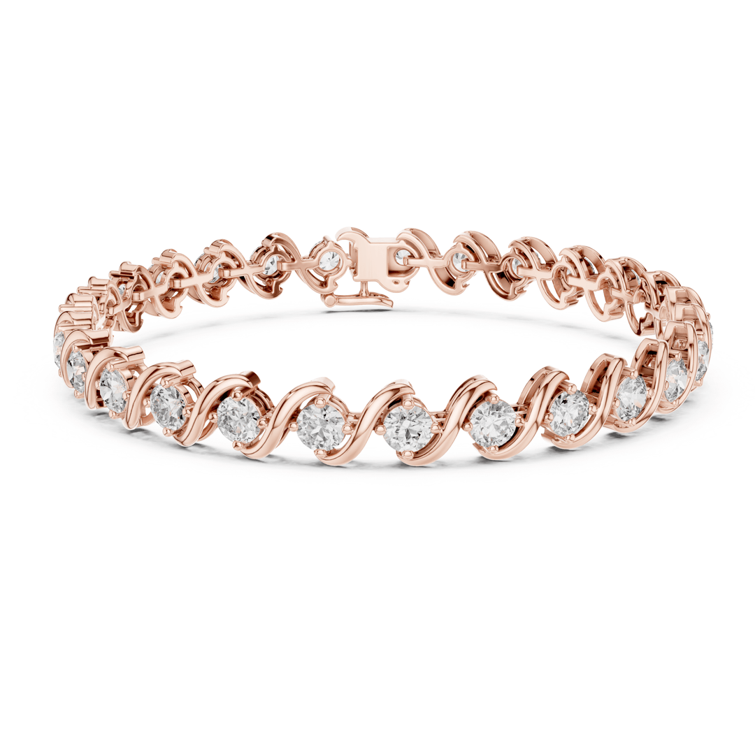 Diamond Twist 6.4 ctw Tennis Bracelet - BC112 in Bracelet by 18 KARATS INC.