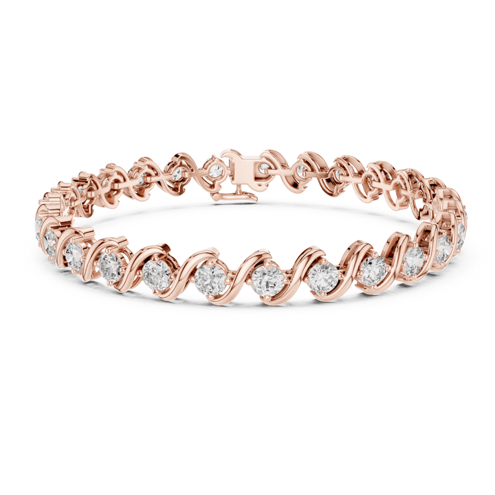 Diamond Twist 6.4 ctw Tennis Bracelet - BC112 in Bracelet by 18 KARATS INC.
