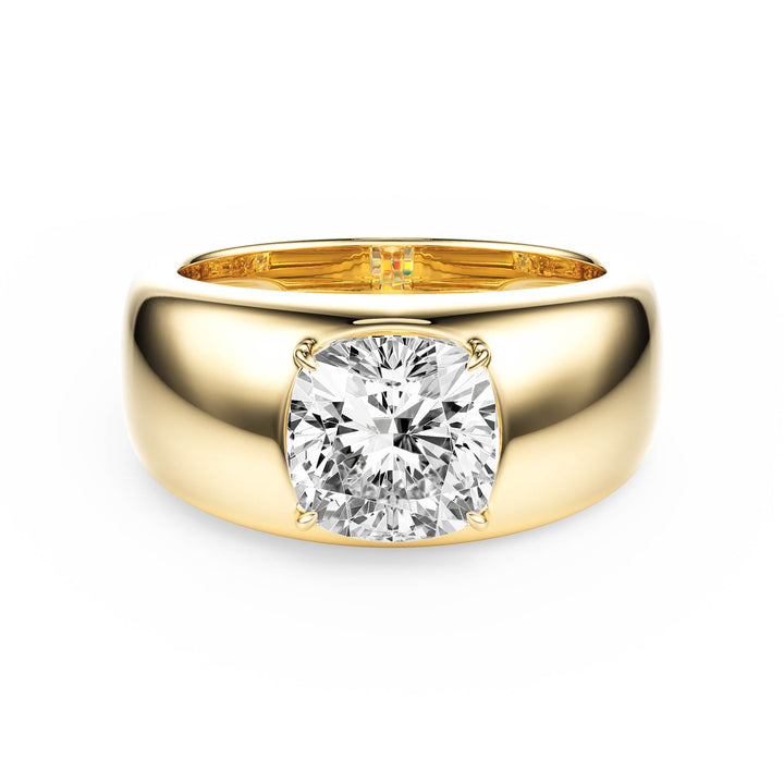 Dome Cushion Lab Diamond Ring - R1267 in Ready Rings by 18 KARATS INC.