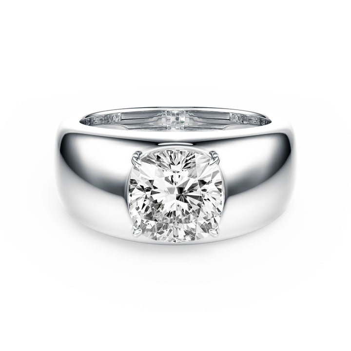 Dome Cushion Lab Diamond Ring - R1267 in Ready Rings by 18 KARATS INC.