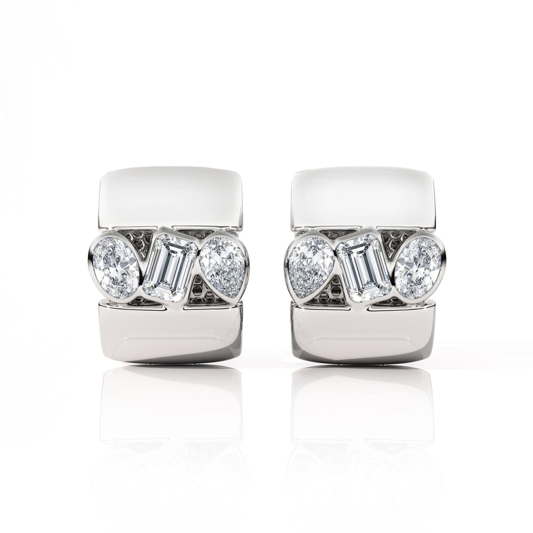 Earrings "Piece of Peace" - SC1004 in Ring by 18 KARATS