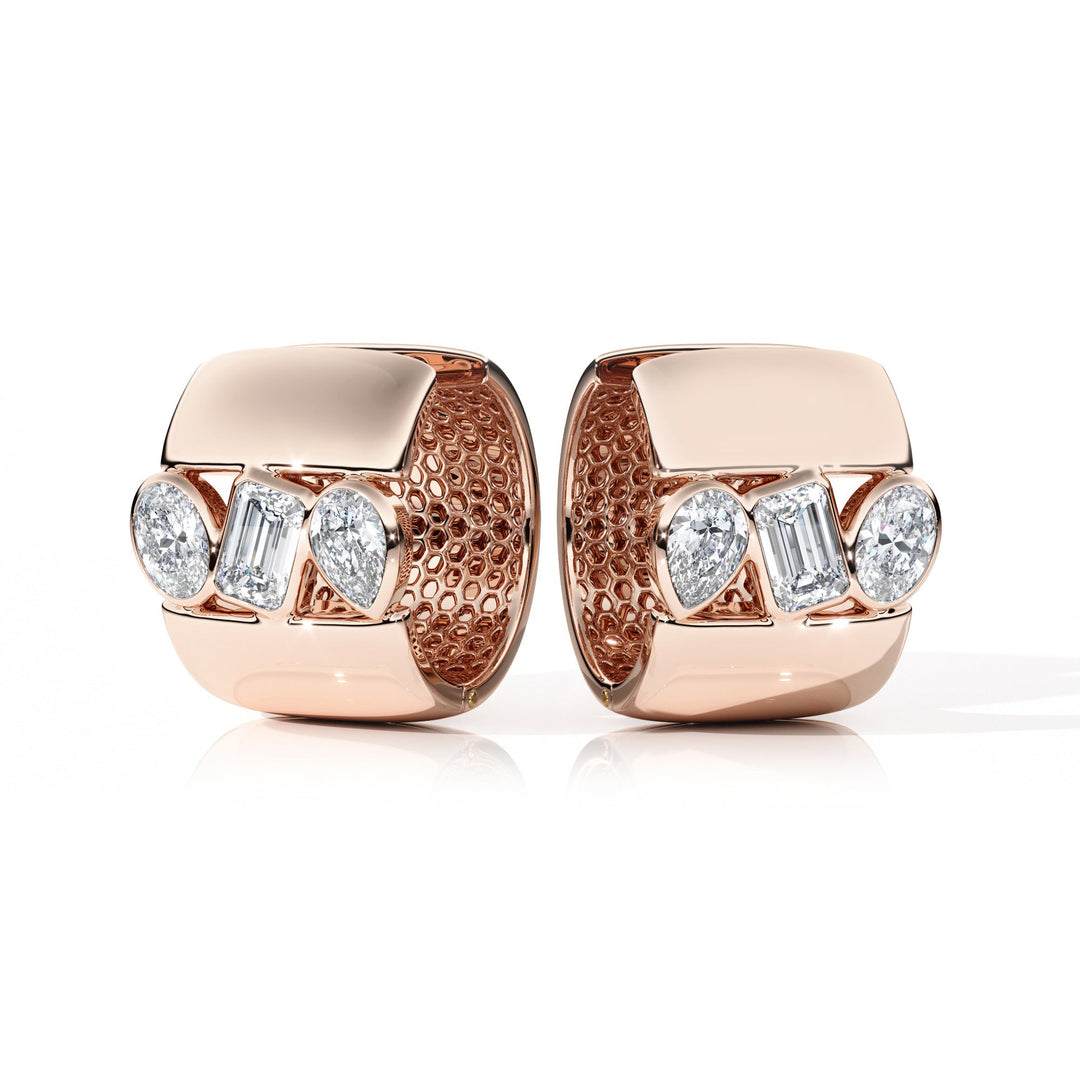 Earrings "Piece of Peace" - SC1004 in Ring by 18 KARATS