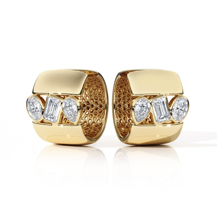 Earrings "Piece of Peace" - SC1004 in Ring by 18 KARATS