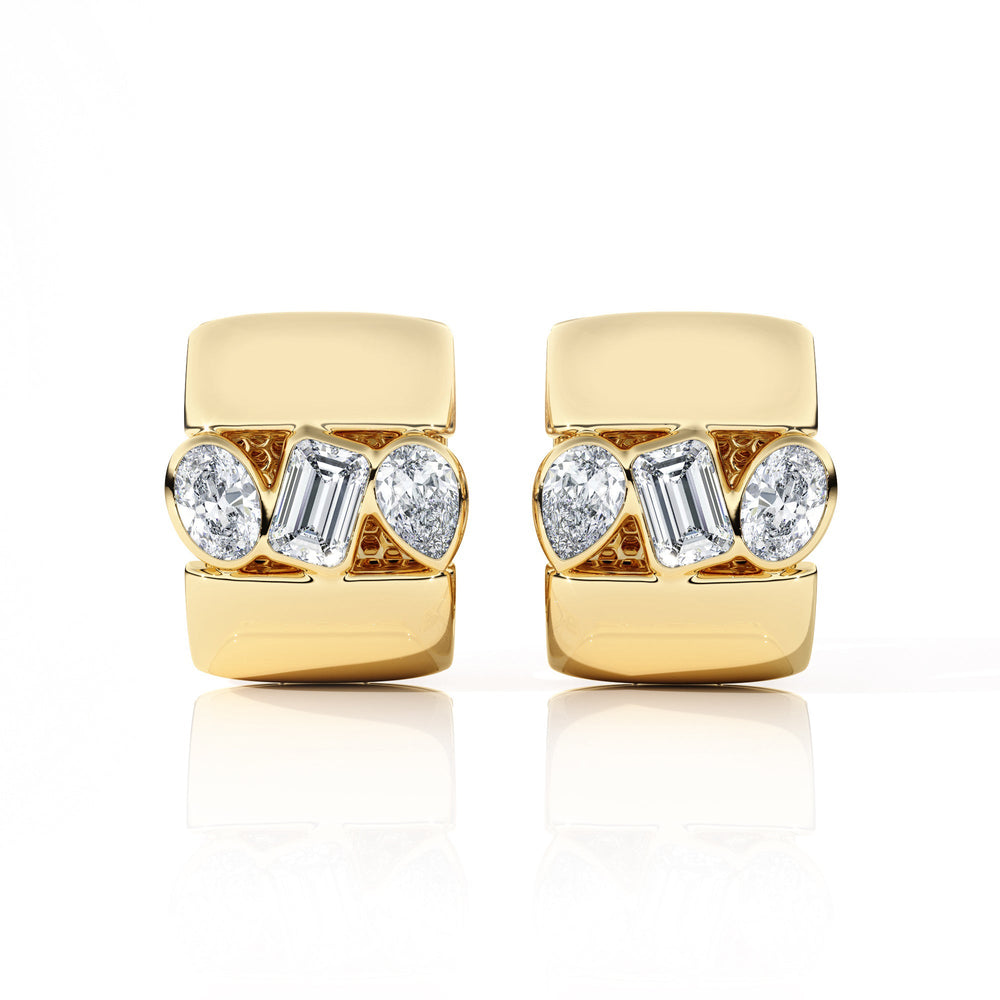 Earrings "Piece of Peace" - SC1004 in Ring by 18 KARATS