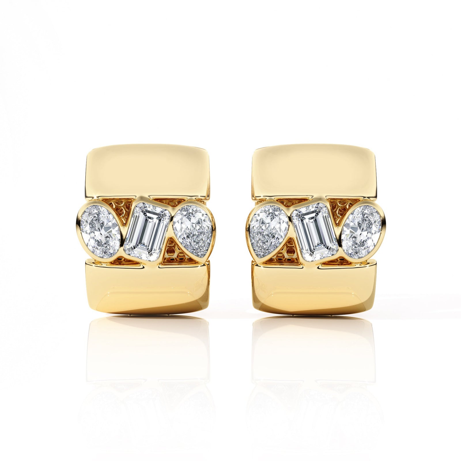 Earrings "Piece of Peace" - SC1004 in Ring by 18 KARATS